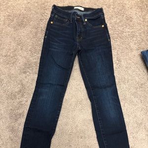 Madewell 9” high rise skinny jeans